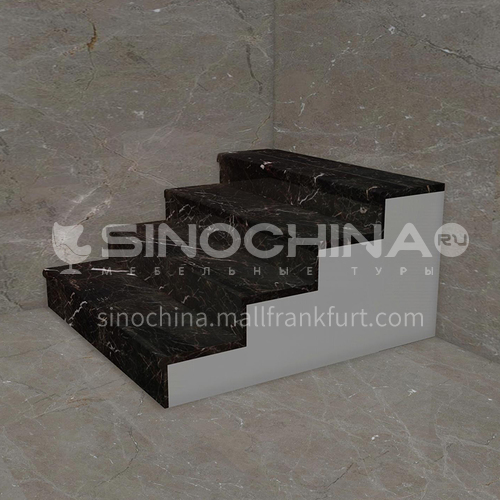 Natural black building material marble staircase M-J098Y